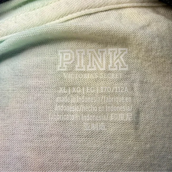 PINK Victoria’s Secret Pastel Tie-Dye Graphic Logo Tee - XL - Picture 4 of 4